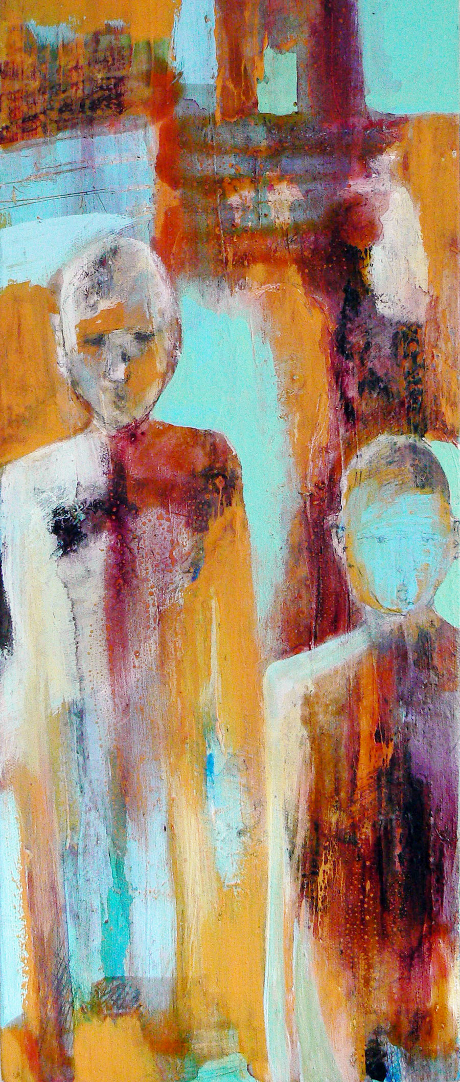 Original Contemporary Painting - in the crowd