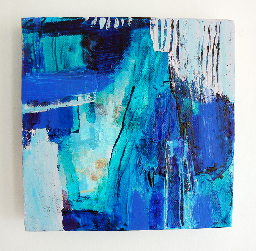 Small Original Abstract Painting on Canvas - Everything Flows
