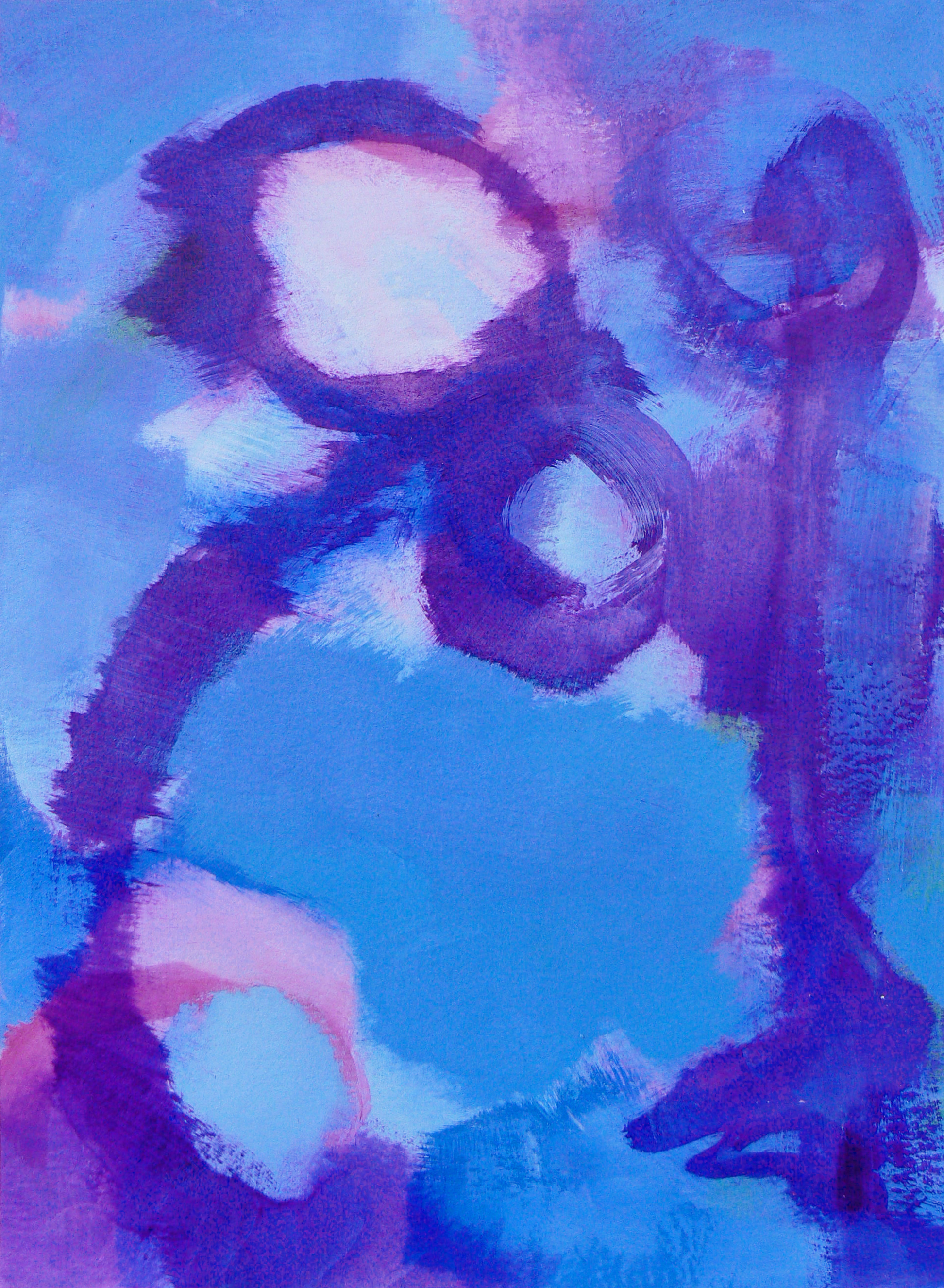 Out of the blue - original abstract painting