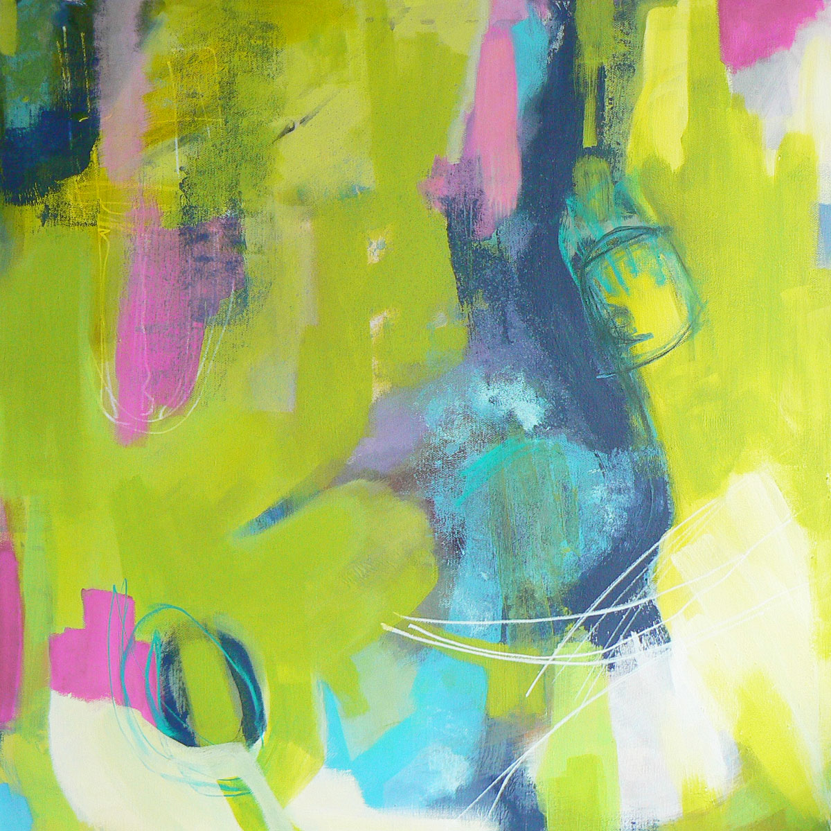 nothing just is, original abstract painting on canvas