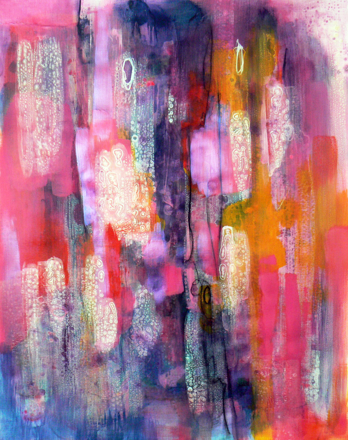 Erased, 2015 Acrylic painting by Carolynne Coulson