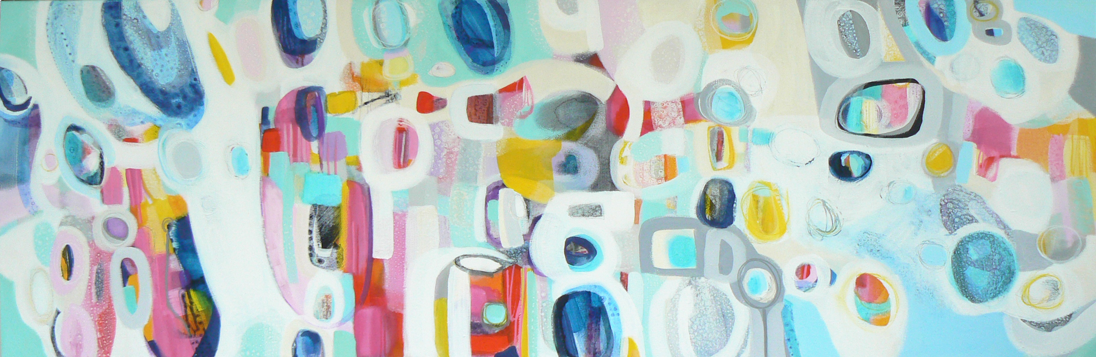 I'm forever blowing bubbles, 2016 Acrylic painting by Carolynne Coulson