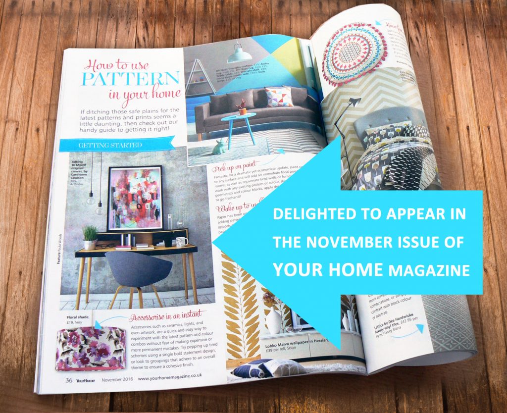  painting feature in the November issue of Your Home magazine