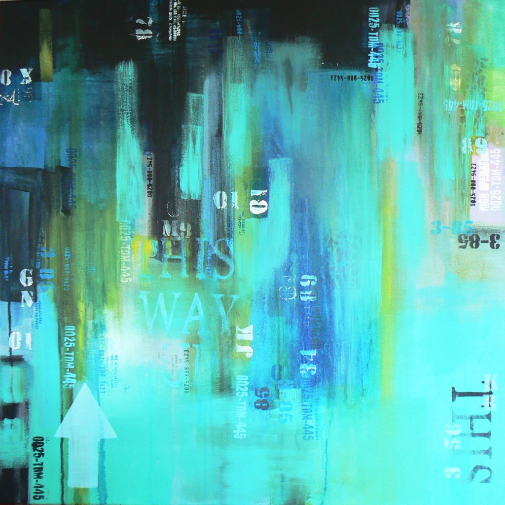 Which way is up Acrylic painting by Carolynne Coulson